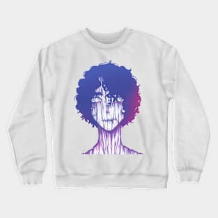 aesthetic spooky girl  animebreadcrumbs Crewneck Sweatshirt